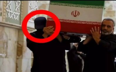 هویت فرد مرموز روز تشییع رهبر انقلاب مشخص شد/ ویدئو