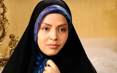  «مرضیه» سریال آوای باران در حال کوهنوردی با پسرش