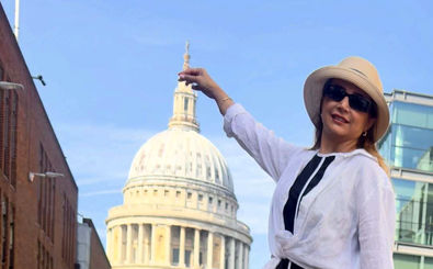 شبنم قلی‌خانی در قلب لندن/ عکس