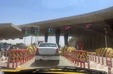 به عوارضی تهران-قم حمله هوایی شد/ ویدئو