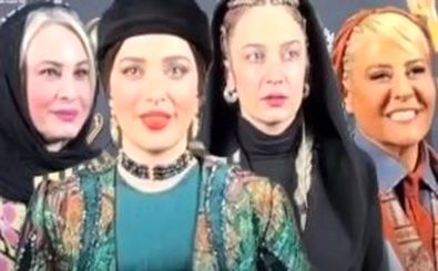 غوغای تیپ و استایل بهنوش طباطبایی و دیگر خانم‌های بازیگر در جشن حافظ/ ویدئو