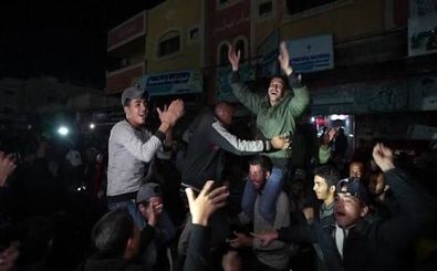 جشن و پایکوبی در غزه پس از پذیرش طرح ترامپ/ ویدئو