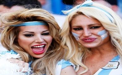 تماشاگران زن آرژانتین جذاب‌ترین تماشاچیان جام جهانی اعلام شدند/ ویدئو + عکس