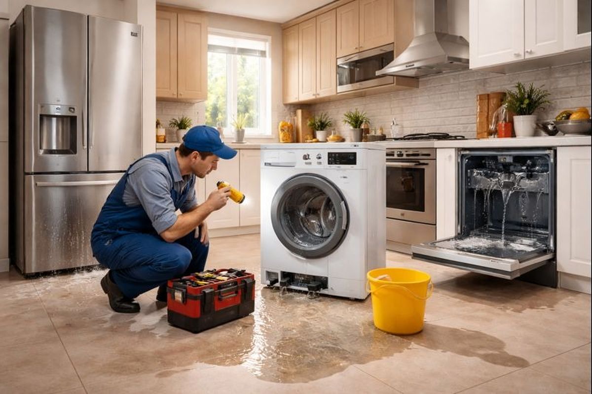 علل نشت آب در لوازم خانگی و روش‌های رفع آن
