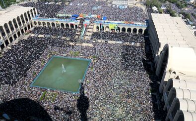 تصاویری از نماز جمعه تاریخی تهران به امامت رهبر انقلاب