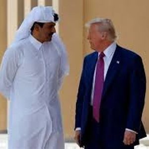 تماس تلفنی فوری ترامپ با امیر قطر همزمان با حضور لاریجانی