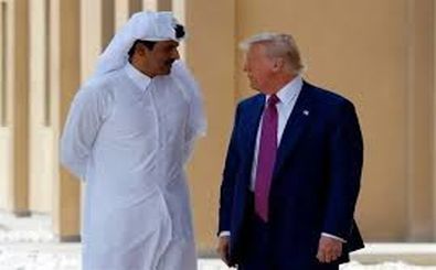 تماس تلفنی فوری ترامپ با امیر قطر همزمان با حضور لاریجانی