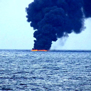 انفجار نفتکش در دریای سیاه
