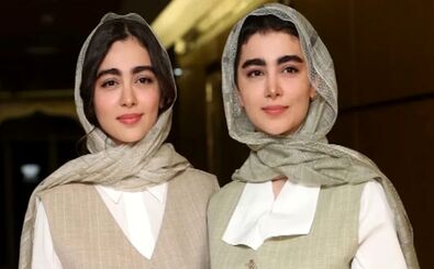 عکس جدید سارا و نیکای سریال پایتخت در کنار مادرشان