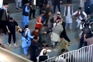 درگیری طالبان با ورزشکاران بر سر پوشش لباس ورزشی/ ویدئو