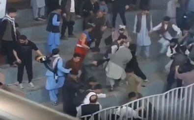 درگیری طالبان با ورزشکاران بر سر پوشش لباس ورزشی/ ویدئو