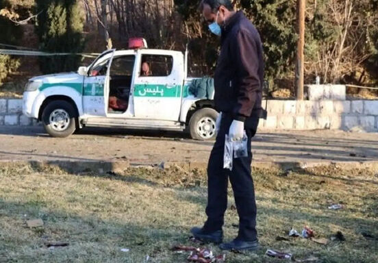 تصویری از۲ مامور انتظامی که در شهرستان بمپور شهید شدند