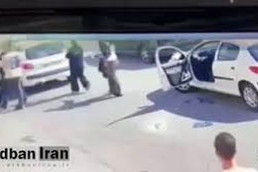 درگیری و ضرب‌وشتم راننده زن توسط مرد در اندیشه کرج/ ویدئو