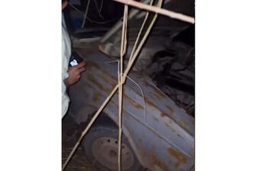 اسکلت مرد گمشده پس از 3 سال در خودروی رها شده پیدا شد/ ویدئو