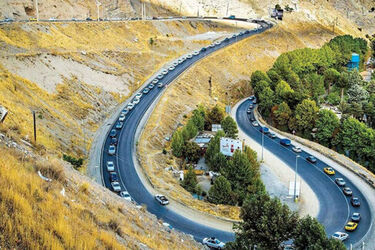 گردهمایی میلیونی در جاده چالوس/ ویدئو