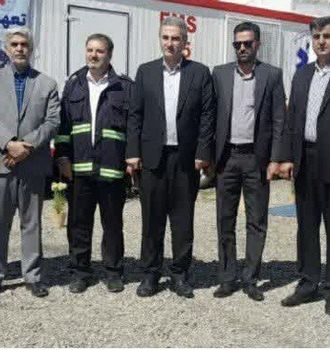 حضور شهردار سعیدآباد جاجرود در پایش میدانی فرماندار شهرستان پردیس از وضعیت ایستگاه‌های خدمات نوروزی 