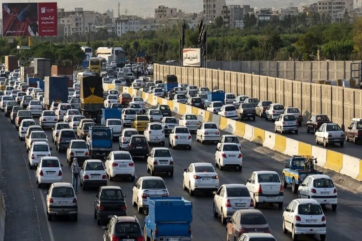 ترافیک سنگین در خروجی های تهران