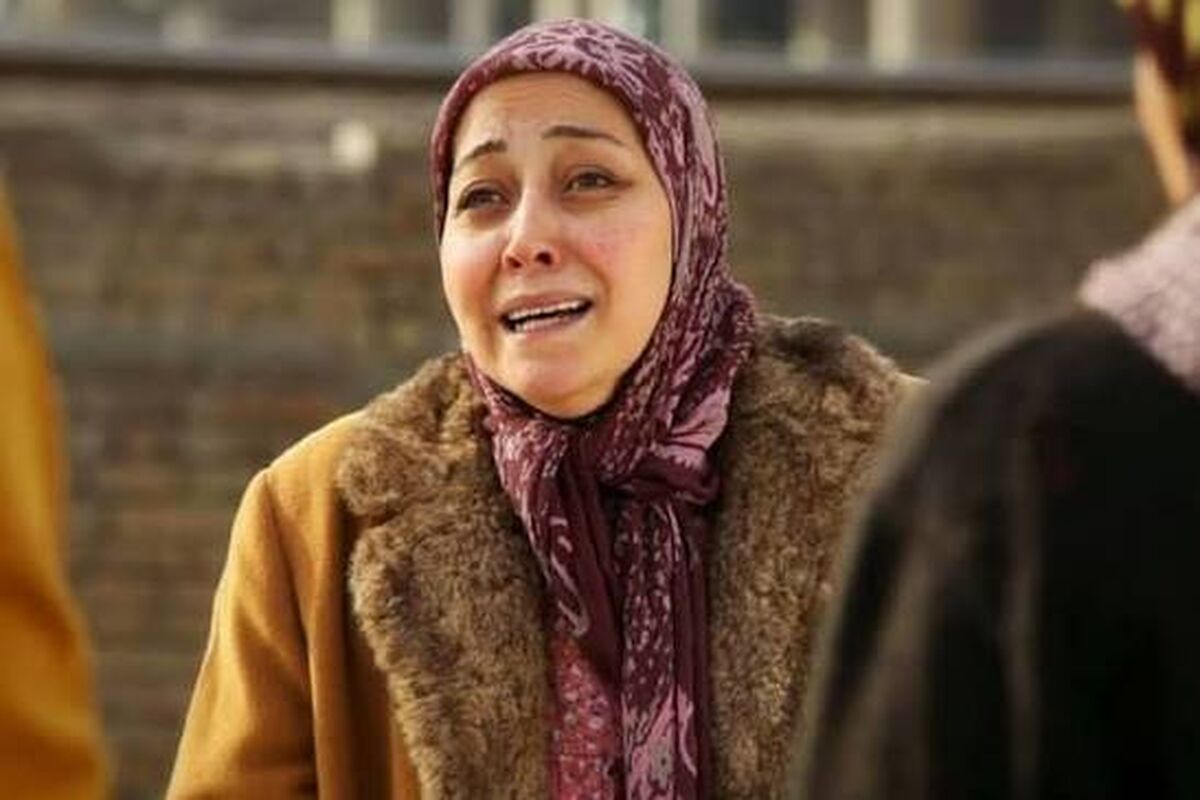 بازیگر خانم در یک مکان مذهبی تولد گرفت/ عکس