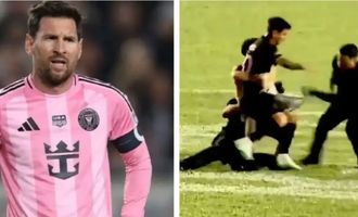 لیونل مسی کتک خورد، بازی بهم ریخت