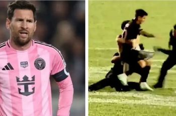 لیونل مسی کتک خورد، بازی بهم ریخت