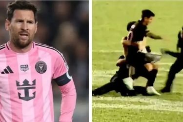 لیونل مسی کتک خورد، بازی بهم ریخت