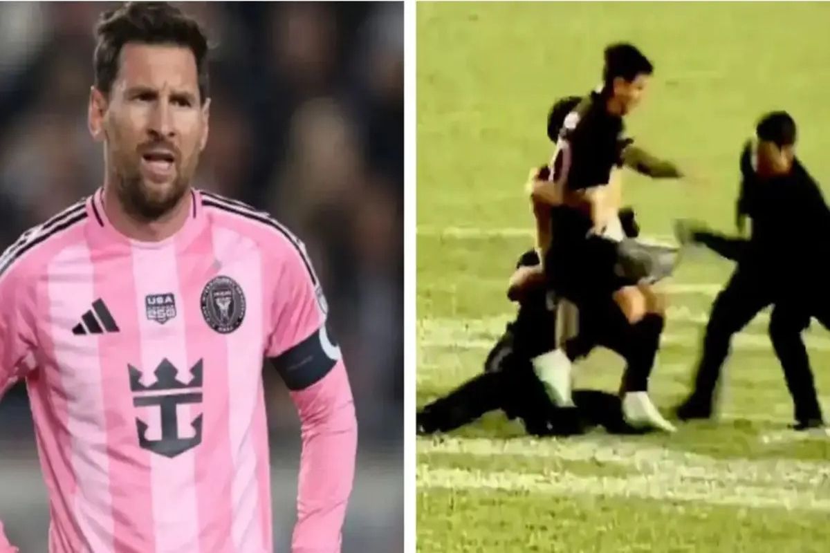 لیونل مسی کتک خورد، بازی بهم ریخت