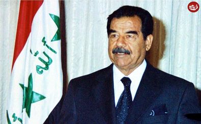  «صدام» در حال قدم زدن به سمت یک هتل در پاریس/ عکس