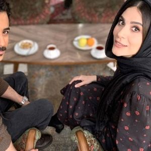 تصاویری از علی شادمان و سحر دولتشاهی در پشت صحنه یک نمایش