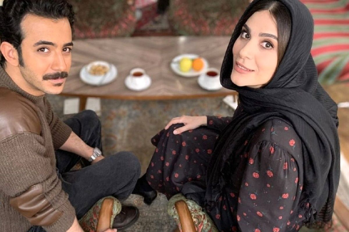 تصاویری از علی شادمان و سحر دولتشاهی در پشت صحنه یک نمایش