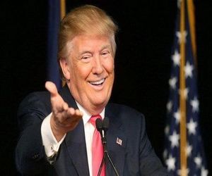 چشم چرانی ترامپ دور از چشم ملانیا/ ویدئو