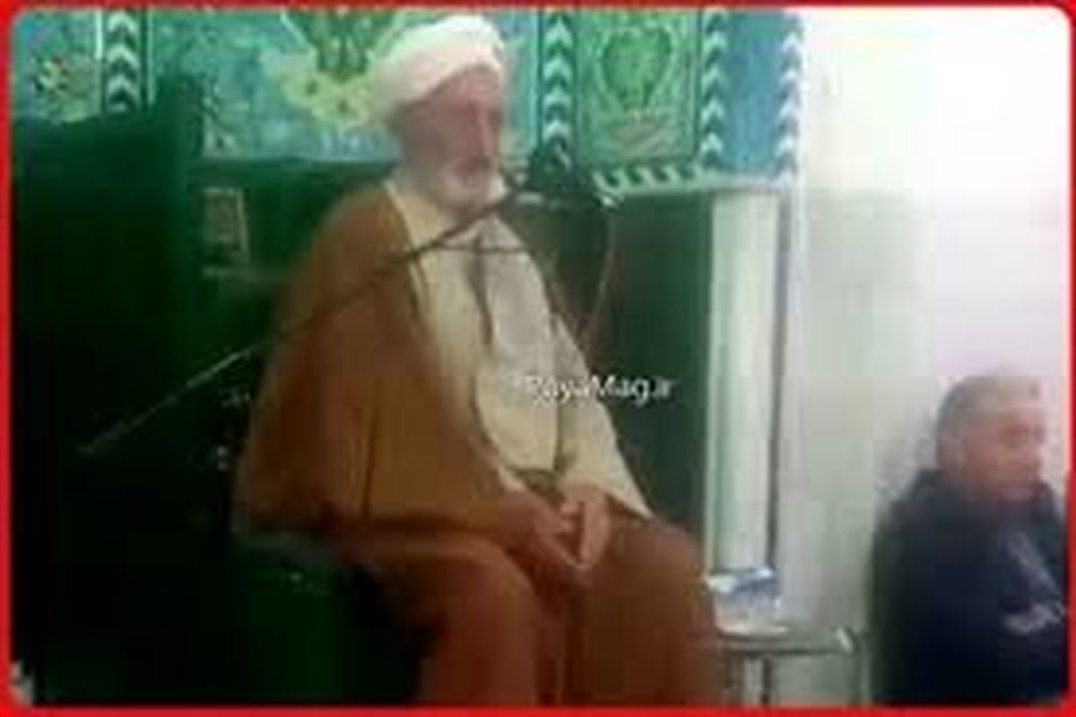 سکته قلبی یک امام جماعت بر بالای منبر/ ویدئو