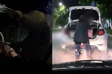 فیلم پولدارترین خانم گدای تهرانی!/ رهگذران شوکه شدند