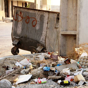 مردی که مزاحم یک دختر شده بود به سطل زباله انداخته شد/ ویدئو