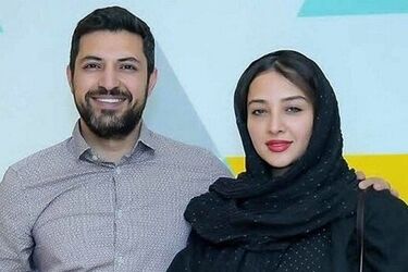 استایل جالب همسر سابق اشکان خطیبی در مراسم ختم/ ویدئو