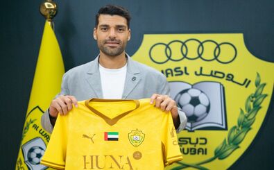 مهدی طارمی از هواداران الوصل عذرخواهی کرد/ عکس
