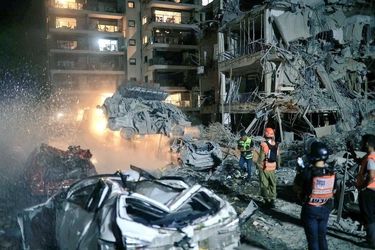  گودال عظیم تل آویو بر اثر اصابت موشک ایران/ ویدئو