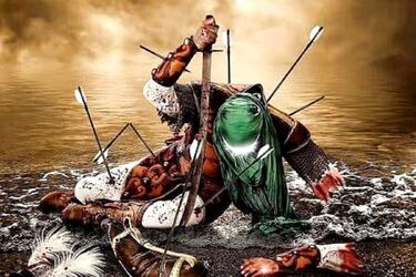 بازسازی لحظه شهادت حضرت عباس(ع)/ ویدئو