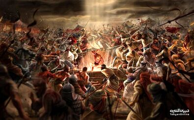 تصویرسازی هوش مصنوعی از روز عاشورا و لحظه شهادت امام حسین (ع)