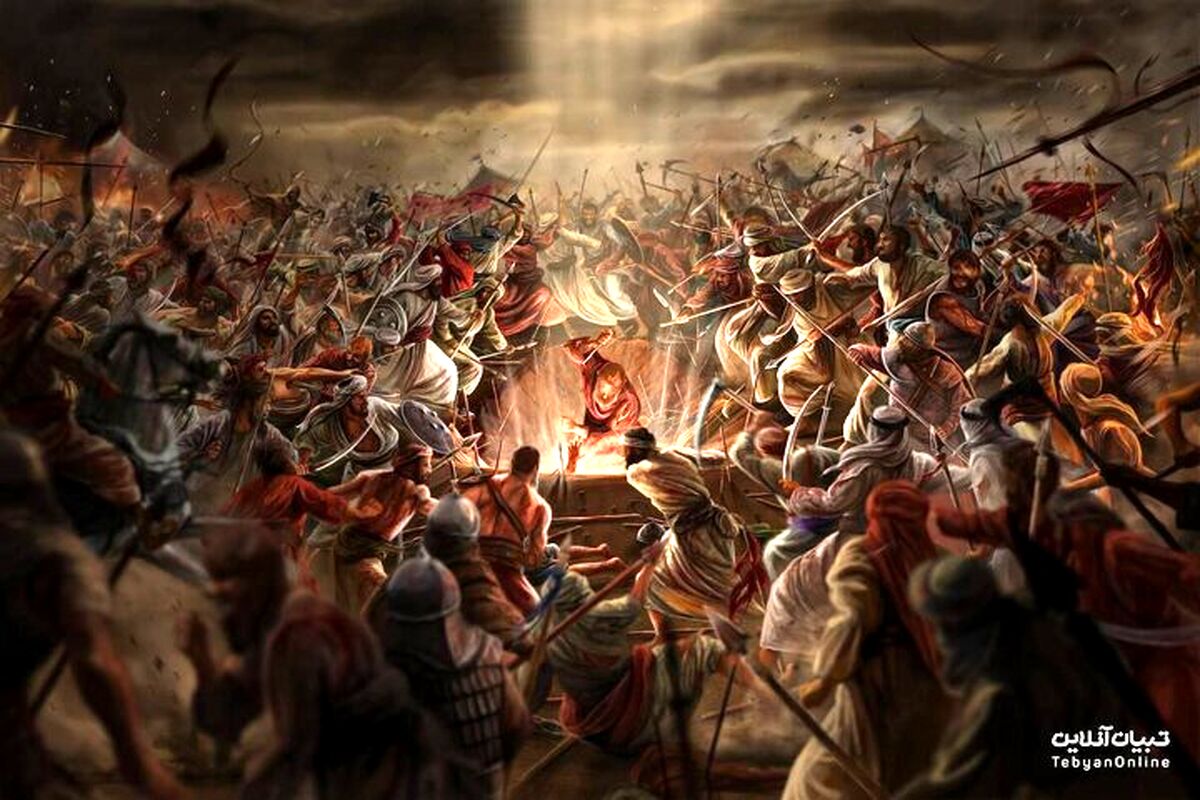 تصویرسازی هوش مصنوعی از روز عاشورا و لحظه شهادت امام حسین (ع)