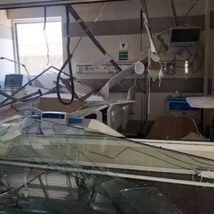 این بیمارستان بر اثر بمباران از سرویس خارج شد