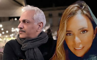 قاب عاشقانه مهران مدیری با همسر دوم و جوانش