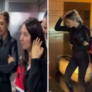  اولین عکس از بازداشت شیما سوباشی در فرودگاه