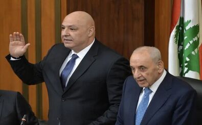 اولین عکس از رئیس‌جمهور جدید لبنان و همسرش
