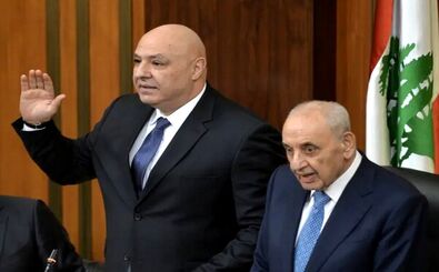 اولین عکس از رئیس‌جمهور جدید لبنان و همسرش
