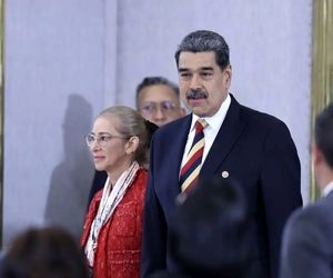 فیلمی دیده‌نشده از عزاداری مادورو و همسرش برای رئیسی