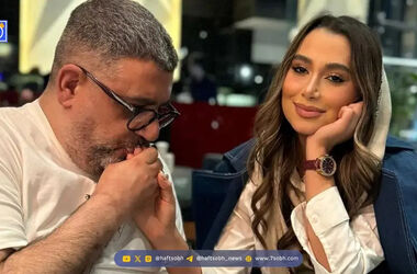 دختر رشیدپور، پدرش را در لایو سوپرایز کرد/ ویدئو