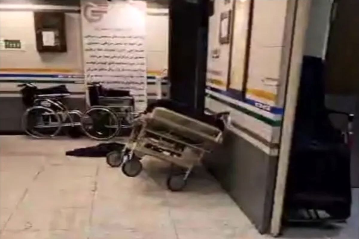 بیمارستان گاندی در تهران هدف حمله قرار گرفت/ ویدئو 