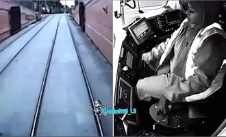 راننده خوابید، قطار از ریل خارج شد!
