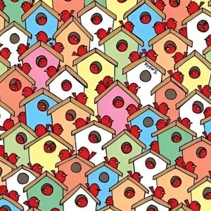 فقط افراد تیزبین می‌توانند سه سیب را بین پرندگان تشخیص دهند!