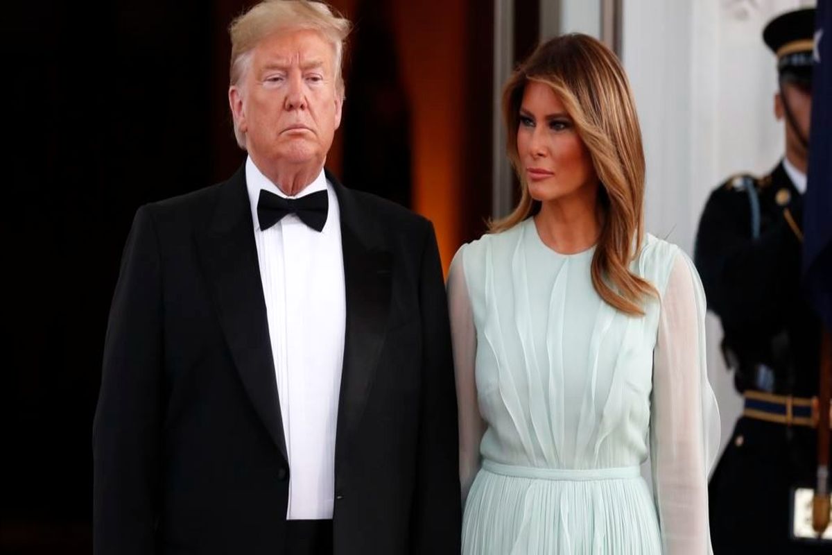 لحظه اطلاع ترامپ و همسرش از واقعه تیراندازی و ترک صحنه/ ویدئو